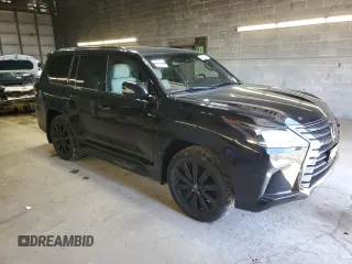 2019 Lexus LX with VIN JTJHY7AX0K4292290, listed as a Copart auction lot 53804435 with 29,171 mi miles and Salvage Title. Bid and sale history available at carsss.com. Image 4.
