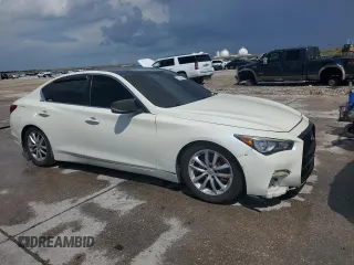 2014 Infiniti Q50 with VIN JN1BV7AP9EM683494, listed as a Copart auction lot 61565545 with Not provided miles and Salvage title. Bid and sale history available at DreamBid. Image 4.