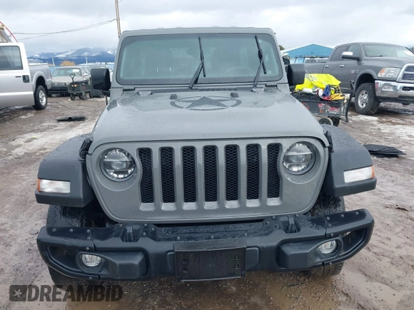 2021 Jeep Wrangler Unlimited Willys with VIN 1C4HJXDN6MW664417, listed as a IAAI auction lot 41598605 with 37,963 mi miles and . Bid and sale history available at DreamBid. Image 12.