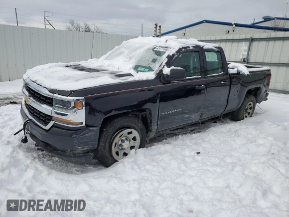 2017 Chevrolet Silverado 1500 Work Truck with VIN 1GCVKNEH1HZ285195, listed as a Copart auction lot 43771695 with 129,135 mi miles and Salvage Title. Bid and sale history available at carsss.com. Image 1.