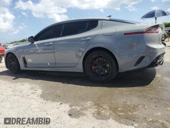 2020 Kia Stinger GT1 with VIN KNAE45LC2L6084091, listed as a Copart auction lot 51410175 with 129,049 mi miles and Salvage Title. Bid and sale history available at DreamBid. Image 2.