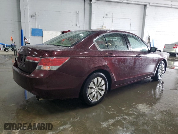 2011 Honda Accord LX with VIN 1HGCP2F38BA144867, listed as a Copart auction lot 58388065 with 130,413 mi miles and Salvage title. Bid and sale history available at DreamBid. Image 3.