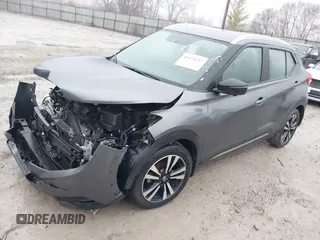 2019 Nissan Kicks S with VIN 3N1CP5CU0KL516193, listed as a IAAI auction lot 41474237 with 50,357 mi miles and . Bid and sale history available at carsss.com. Image 18.