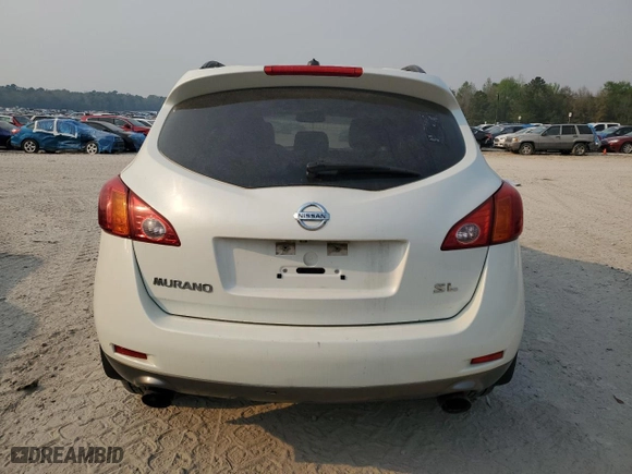 2009 Nissan Murano SL with VIN JN8AZ18U89W021720, listed as a Copart auction lot 50841235 with 182,998 mi miles and Clean Title. Bid and sale history available at carsss.com. Image 6.