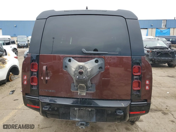 2024 Land Rover Defender X-Dynamic SE with VIN SALE2FEU2R2282196, listed as a Copart auction lot 81811774 with 12,288 mi miles and Salvage Title. Bid and sale history available at carsss.com. Image 6.