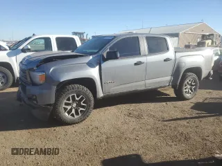 2022 GMC Canyon 4WD AT4 w/Leather with VIN 1GTG6FEN2N1287329, listed as a Copart auction lot 46471595 with 38,694 mi miles and Salvage Title. Bid and sale history available at carsss.com. Image 1.