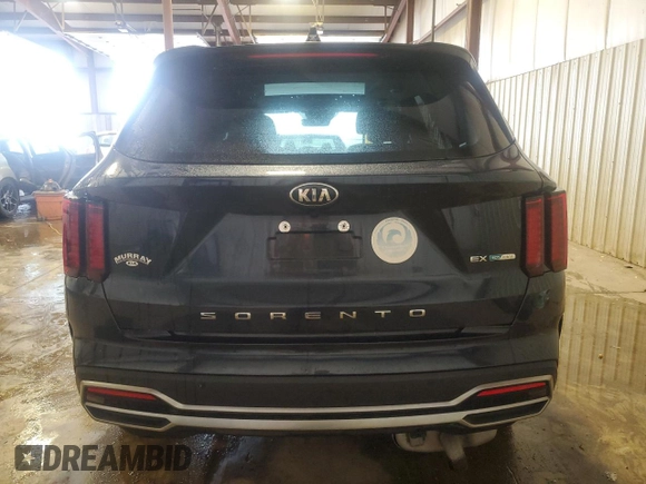 2021 Kia Sorento EX with VIN KNDRH4LG1M5045196, listed as a Copart auction lot 56785305 with 37,876 mi miles and Salvage title. Bid and sale history available at DreamBid. Image 6.