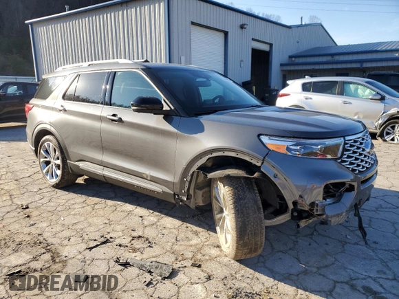 2023 Ford Explorer Platinum z VIN 1FM5K8HC0PGA50830, wystawiony jako Copart lot #43792605 z przebiegiem 9 334 mil mil oraz Szkoda całkowita • Salvage title. Historia ofert i sprzedaży dostępna na DreamBid. Obrazek 4.