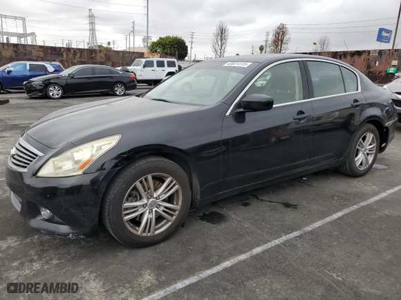 2012 Infiniti G25 Sedan Journey with VIN JN1DV6AP9CM700021, listed as a Copart auction lot 43631315 with 133,822 mi miles and Salvage Title. Bid and sale history available at carsss.com. Image 1.
