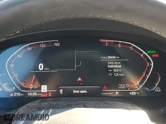 2020 BMW 5 Series 540i xDrive z VIN WBAJS3C05LWW63347, wystawiony jako Copart lot #86566824 z przebiegiem 35 434 mil mil oraz Szkoda całkowita • Salvage title. Historia ofert i sprzedaży dostępna na DreamBid. Obrazek 9.