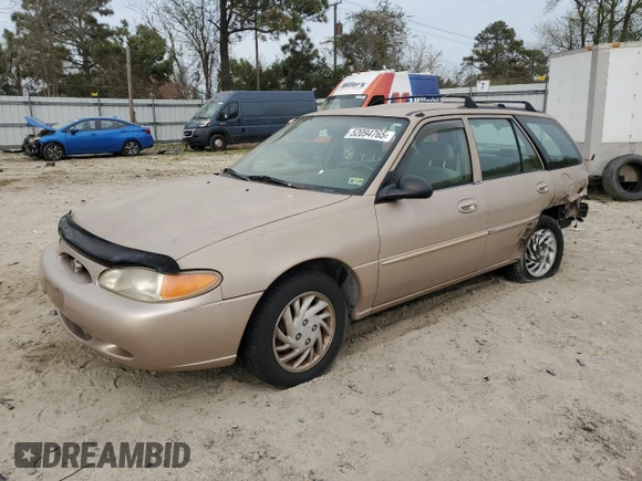 1999 Ford Escort SE with VIN 3FAFP15P0XR167167, listed as a Copart auction lot 52094765 with 154,960 mi miles and Salvage Title. Bid and sale history available at carsss.com. Image 1.