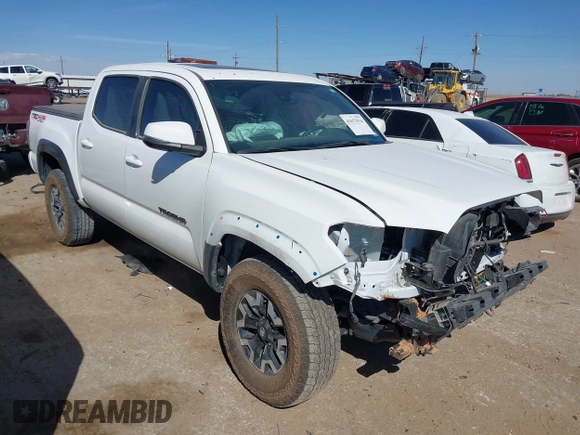 2023 Toyota Tacoma 4WD SR with VIN 3TMCZ5AN7PM653250, listed as a IAAI auction lot 41673534 with 19,496 mi miles. Bid and sale history available at carsss.com. Image 1.