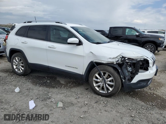 2016 Jeep Cherokee Limited with VIN 1C4PJMDS8GW106153, listed as a Copart auction lot 55576545 with 129,836 mi miles and Salvage title. Bid and sale history available at DreamBid. Image 4.