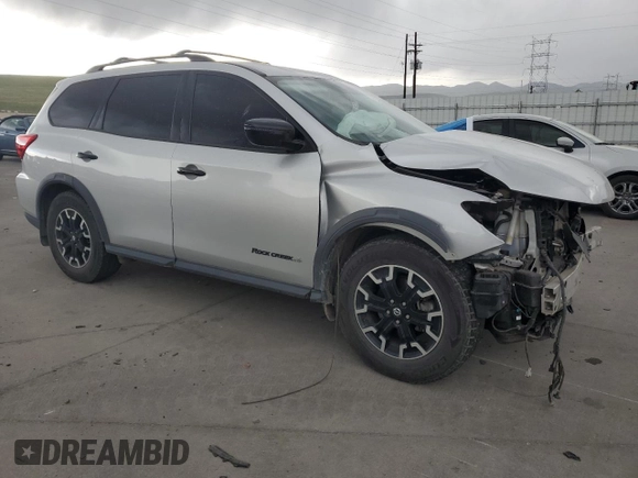 2019 Nissan Pathfinder SV with VIN 5N1DR2MM9KC615482, listed as a Copart auction lot 56907975 with Not provided miles and Salvage title. Bid and sale history available at DreamBid. Image 4.