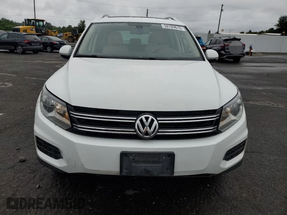 2017 Volkswagen Tiguan Wolfsburg Edition with VIN WVGRV7AX0HK003389, listed as a Copart auction lot 59709615 with 88,491 mi miles and Salvage title. Bid and sale history available at DreamBid. Image 5.