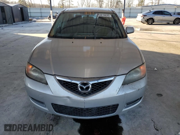 2008 Mazda 3 i Sport with VIN JM1BK12F381791446, listed as a Copart auction lot 43810635 with 134,415 mi miles and Salvage Title. Bid and sale history available at DreamBid. Image 5.