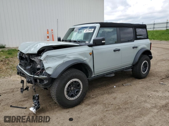2022 Ford Bronco с VIN 1FMEE5DP4NLB58208, выставлен на аукционе Copart как лот 56726435 с пробегом 37 573 миль миль и Чистый • Clean title. История ставок и продаж доступна на DreamBid. Изображение 1.