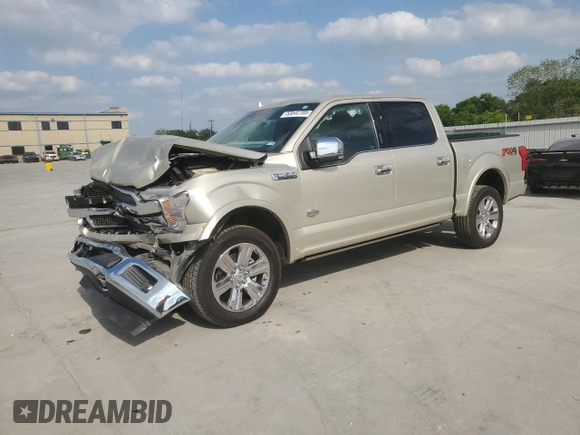 2018 Ford F-150 XL with VIN 1FTEW1E55JFB11639, listed as a Copart auction lot 53542705 with 39,367 mi miles and Salvage Title. Bid and sale history available at carsss.com. Image 1.