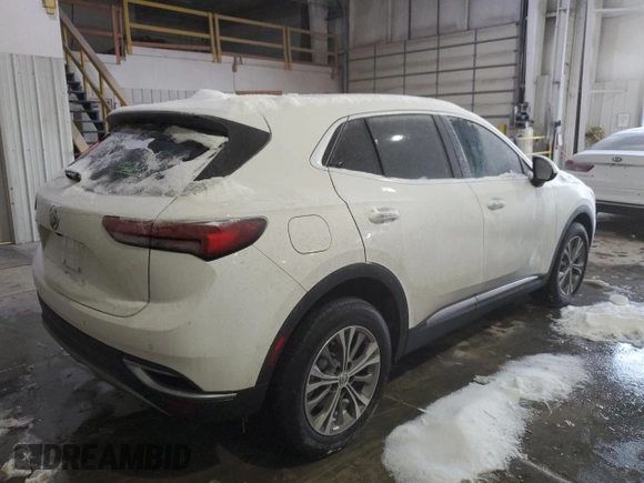 2022 Buick Envision Preferred with VIN LRBAZLR4XND158555, listed as a Copart auction lot 87536115 with Not Provided miles and Salvage Title. Bid and sale history available at carsss.com. Image 3.