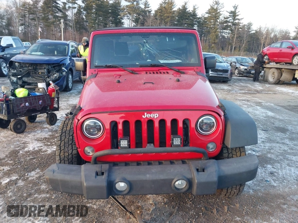 2014 Jeep Wrangler Sport with VIN 1C4AJWAG9EL295931, listed as a IAAI auction lot 41362815 with 104,881 mi miles and . Bid and sale history available at carsss.com. Image 12.