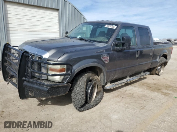 2008 Ford Super Duty F-250 SRW XL with VIN 1FTSW21R38EA63916, listed as a Copart auction lot 49290505 with 258,747 mi miles and Salvage Title. Bid and sale history available at carsss.com. Image 1.