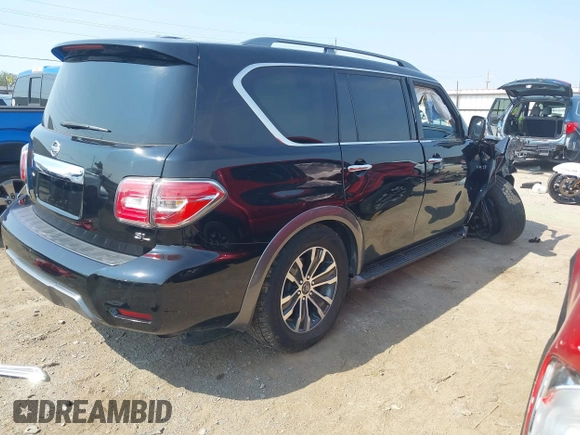 2020 Nissan Armada SL with VIN JN8AY2NC4L9621029, listed as a IAAI auction lot 40178692 with 80,867 mi miles. Bid and sale history available at carsss.com. Image 4.