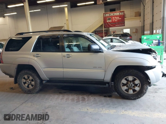 2003 Toyota 4Runner SR5 with VIN JTEBU14R638008665, listed as a IAAI auction lot 41675180 with 266,592 mi miles and . Bid and sale history available at DreamBid. Image 13.