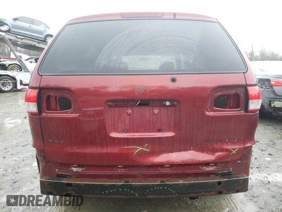 2002 Toyota Sienna CE with VIN 4T3ZF19C52U431330, listed as a Copart auction lot 84068574 with 150,758 mi miles and Salvage Title. Bid and sale history available at carsss.com. Image 6.