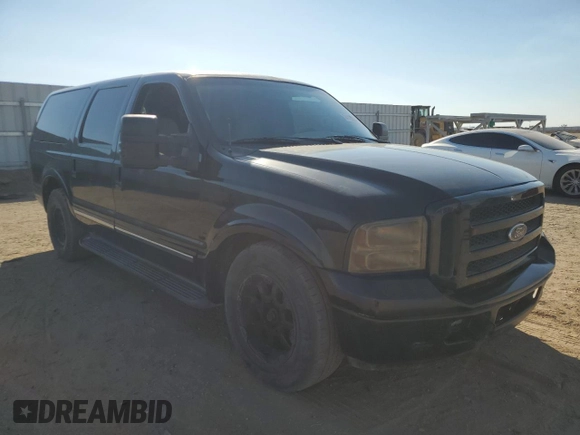 2005 Ford Excursion Limited z VIN 1FMNU42P45ED44643, wystawiony jako Copart lot #74122674 z przebiegiem 343 116 mil mil oraz Czysty tytuł • Clean title. Historia ofert i sprzedaży dostępna na DreamBid. Obrazek 4.