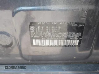 2015 Subaru Legacy Premium with VIN 4S3BNAD61F3015774, listed as a IAAI auction lot 42647922 with 130,353 mi miles and . Bid and sale history available at DreamBid. Image 9.