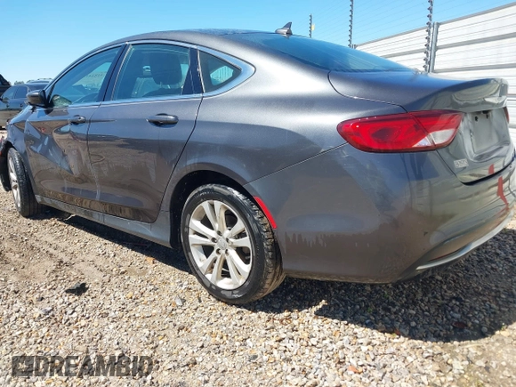 2015 Chrysler 200 Limited with VIN 1C3CCCAB4FN667823, listed as a IAAI auction lot 41814111 with 107,514 mi miles. Bid and sale history available at carsss.com. Image 3.