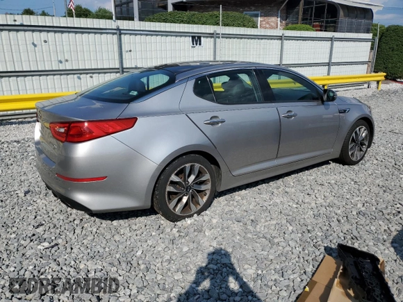 2015 Kia Optima SX Turbo with VIN 5XXGR4A69FG425643, listed as a Copart auction lot 64755095 with Not provided miles and Clean title. Bid and sale history available at DreamBid. Image 3.