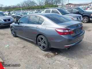 2016 Honda Accord Sedan Sport with VIN 1HGCR2F57GA093297, listed as a IAAI auction lot 41875809 with 90,057 mi miles. Bid and sale history available at carsss.com. Image 3.