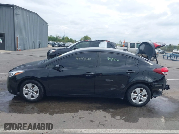 2017 Kia Forte LX with VIN 3KPFK4A70HE099395, listed as a IAAI auction lot 40433686 with 120,337 mi miles. Bid and sale history available at carsss.com. Image 15.