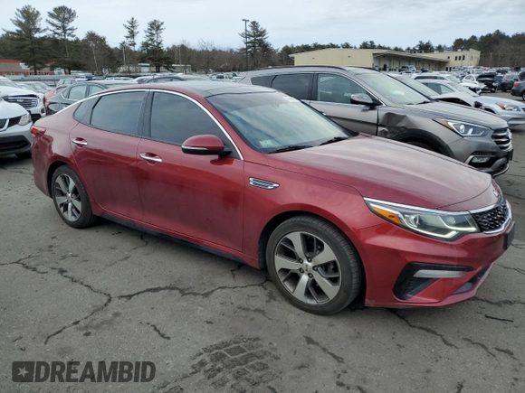 2019 Kia Optima LX with VIN 5XXGT4L30KG360552, listed as a Copart auction lot 47943085 with 50,615 mi miles and Salvage Title. Bid and sale history available at carsss.com. Image 4.