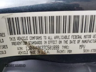 2007 Jeep Commander Sport с VIN 1J8HH48K27C501899, выставлен на аукционе IAAI как лот 42204806 с пробегом 154 919 миль миль и . История ставок и продаж доступна на DreamBid. Изображение 9.