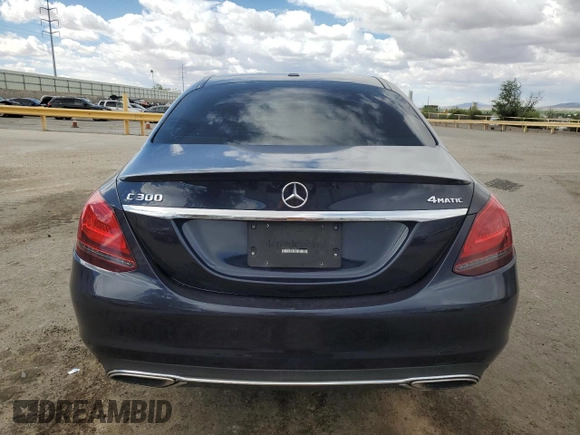 2019 Mercedes-Benz C 300 with VIN 55SWF8EB9KU292879, listed as a Copart auction lot 56898465 with 75,829 mi miles and Salvage title. Bid and sale history available at DreamBid. Image 6.