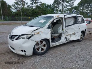 2011 Toyota Sienna LE AAS with VIN 5TDKK3DC6BS091557, listed as a IAAI auction lot 42170157 with 398,019 mi miles and . Bid and sale history available at DreamBid. Image 16.
