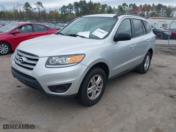 2012 Hyundai Santa Fe GLS with VIN 5XYZG3AB3CG124427, listed as a IAAI auction lot 41953057 with 156,413 mi miles. Bid and sale history available at carsss.com. Image 2.