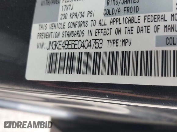 2014 Mazda CX-5 Sport z VIN JM3KE4BE6E0404753, wystawiony jako IAAI lot #42260554 z przebiegiem 144 688 mil mil oraz . Historia ofert i sprzedaży dostępna na DreamBid. Obrazek 9.