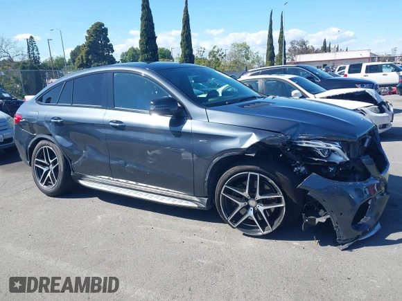 2016 Mercedes-Benz GLE 450 AMG with VIN 4JGED6EB3GA031444, listed as a IAAI auction lot 41945903 with 45,219 mi miles and . Bid and sale history available at DreamBid. Image 14.