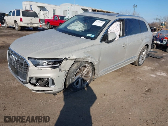 2023 Audi Q7 Premium with VIN WA1ACBF72PD021053, listed as a IAAI auction lot 41387794 with 11,462 mi miles and . Bid and sale history available at DreamBid. Image 17.