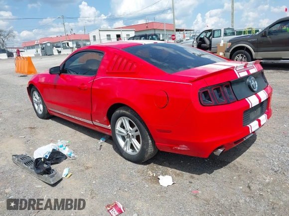 2014 Ford Mustang V6 with VIN 1ZVBP8AMXE5223660, listed as a IAAI auction lot 42009379 with 83,329 mi miles. Bid and sale history available at carsss.com. Image 14.