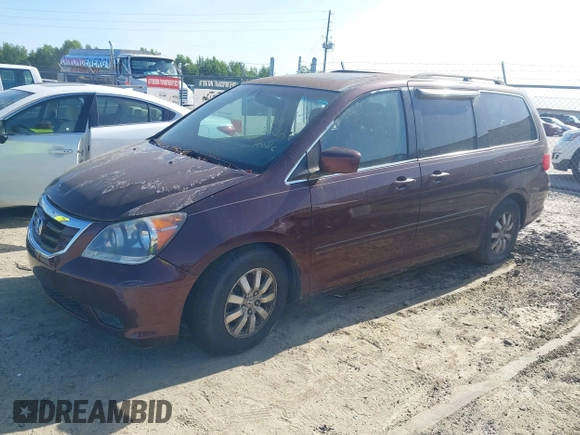 2009 Honda Odyssey EX-L with VIN 5FNRL38699B402476, listed as a IAAI auction lot 42146268 with 189,106 mi miles. Bid and sale history available at carsss.com. Image 2.