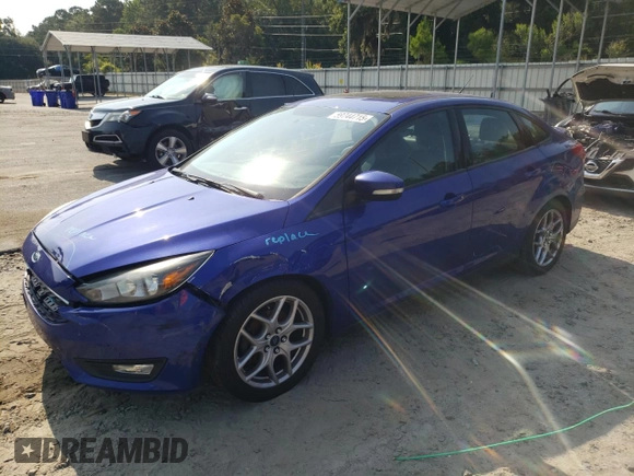 2015 Ford Focus SE with VIN 1FADP3F2XFL299193, listed as a Copart auction lot 59744715 with 141,317 mi miles and Salvage title. Bid and sale history available at DreamBid. Image 1.