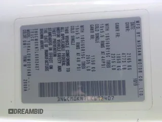 2020 Nissan NV200 SV с VIN 3N6CM0KN7LK692407, выставлен на аукционе IAAI как лот 41648287 с пробегом 89 658 миль миль и . История ставок и продаж доступна на DreamBid. Изображение 9.