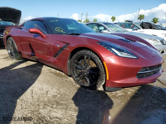 2016 Chevrolet Corvette Z51 2LT with VIN 1G1YK2D70G5113209, listed as a Copart auction lot 77394814 with 53,728 mi miles and Non Repairable. Bid and sale history available at carsss.com. Image 4.