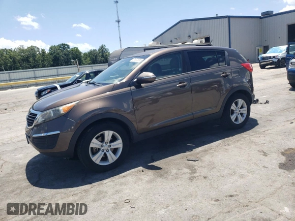 2012 Kia Sportage LX with VIN KNDPB3A20C7276250, listed as a Copart auction lot 61804995 with 112,303 mi miles and Salvage title. Bid and sale history available at DreamBid. Image 1.