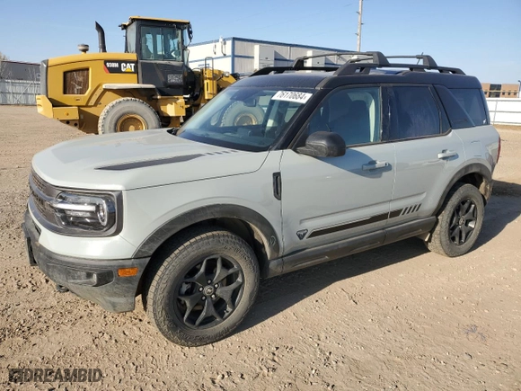 2021 Ford Bronco Sport First Edition with VIN 3FMCR9F92MRA50929, listed as a Copart auction lot 76170684 with 29,463 mi miles and Salvage Title. Bid and sale history available at carsss.com. Image 1.