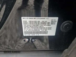 2019 Honda Passport Sport с VIN 5FNYF8H24KB022495, выставлен на аукционе Copart как лот 63228985 с пробегом 113 766 миль миль и Списание • Salvage title. История ставок и продаж доступна на DreamBid. Изображение 13.